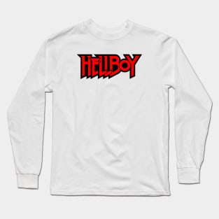 HELLBOY - letters red Long Sleeve T-Shirt